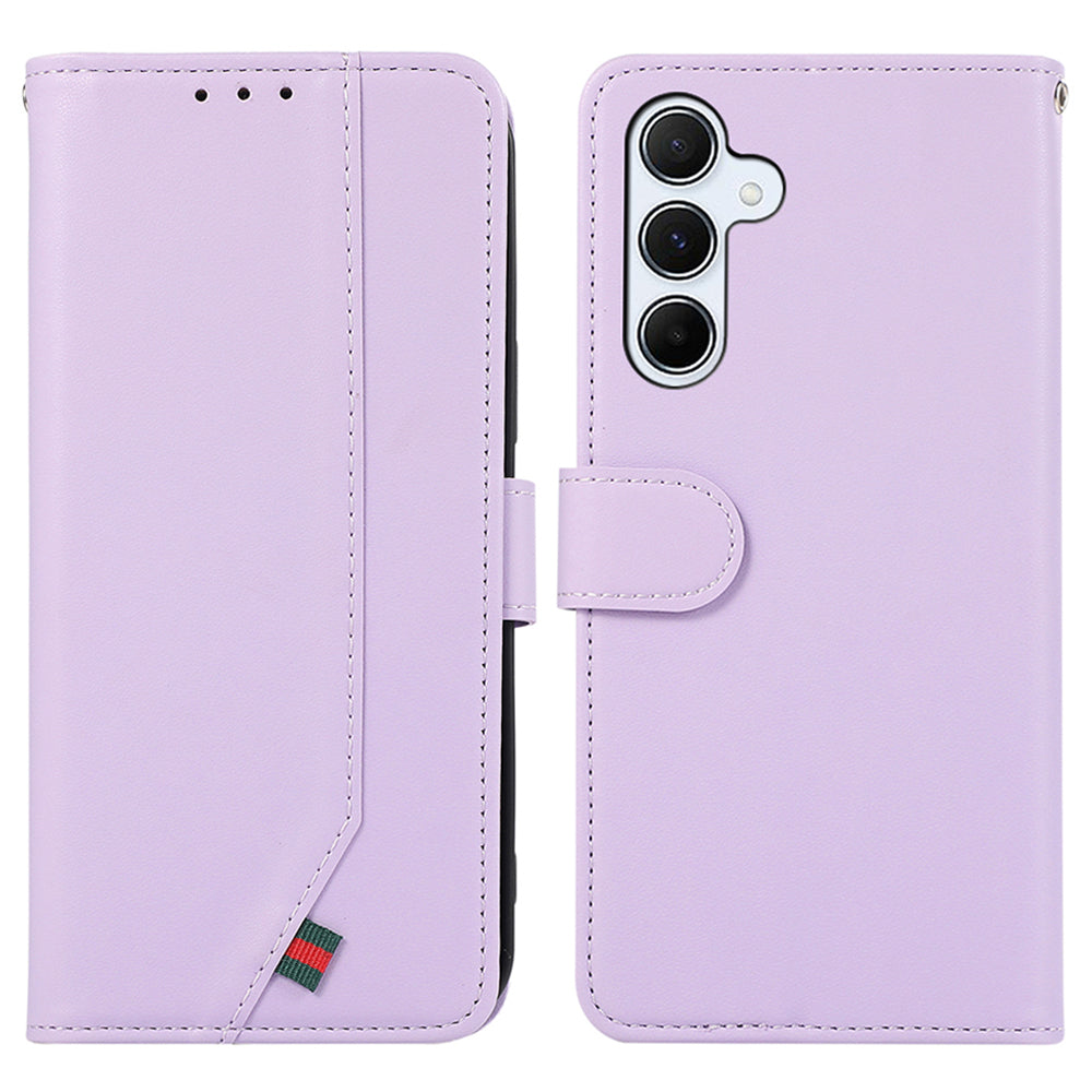 For Samsung Galaxy S24 Case Leather Splicing Design Phone Cover RFID Blocking Wallet For Samsung Galaxy S24 Case Leather Splicing Design Phone Cover RFID Blocking Wallet